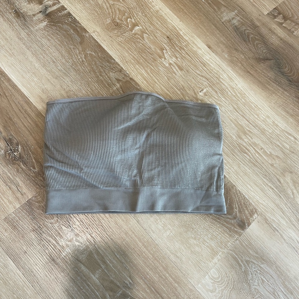 NVGTN Taupe Ribbed Tube Top